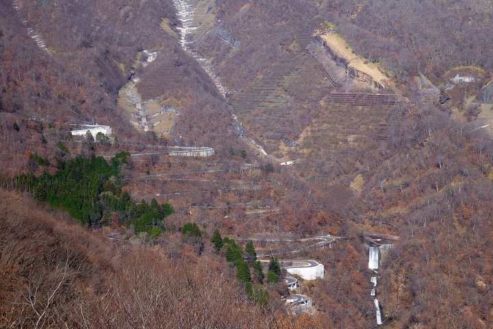 The hairpin bends of Irohazaka climbing the forested mountainside above Nikkō
