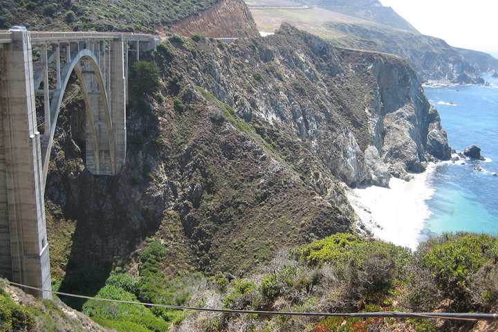 Bixby Creek Bridge carrying Highway 1 along the Big Sur coast